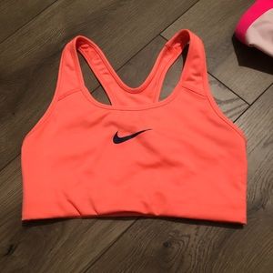 peach nike bra